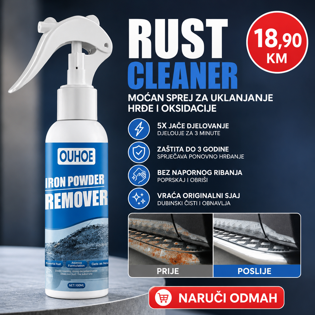 Rust Cleaner – Moćni sprej za uklanjanje hrđe i oksidacije (100 ml ...