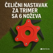 Profesionalni čelični nastavak za trimer sa 6 noževa