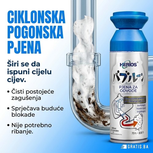 DrainPro pjena je bezbjedna za sve vrste plastičnih i metalnih cijevi