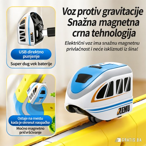 Dijete sklapa MagTrack i uči kroz igru