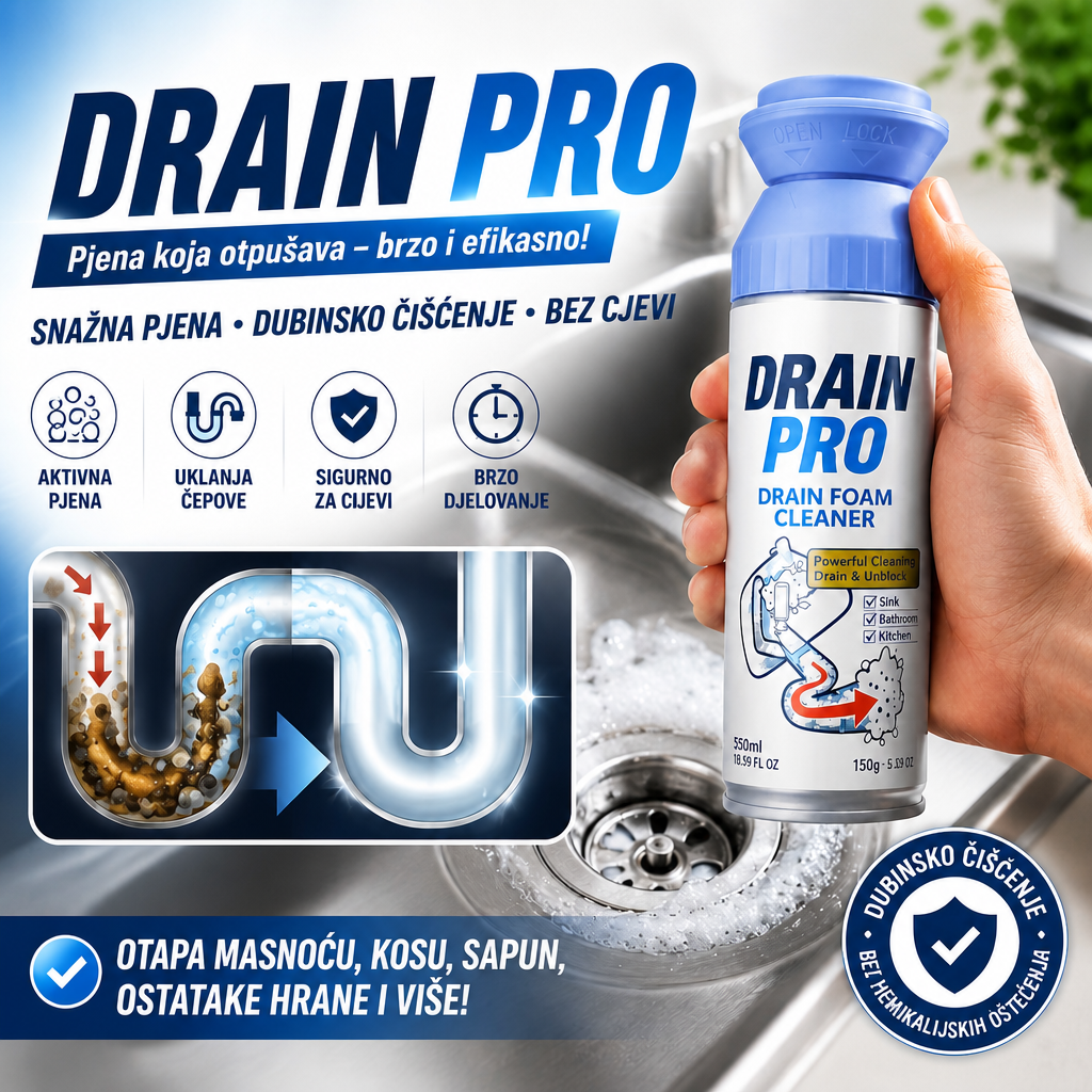<b>DrainPro</b> – Pjena za odvode