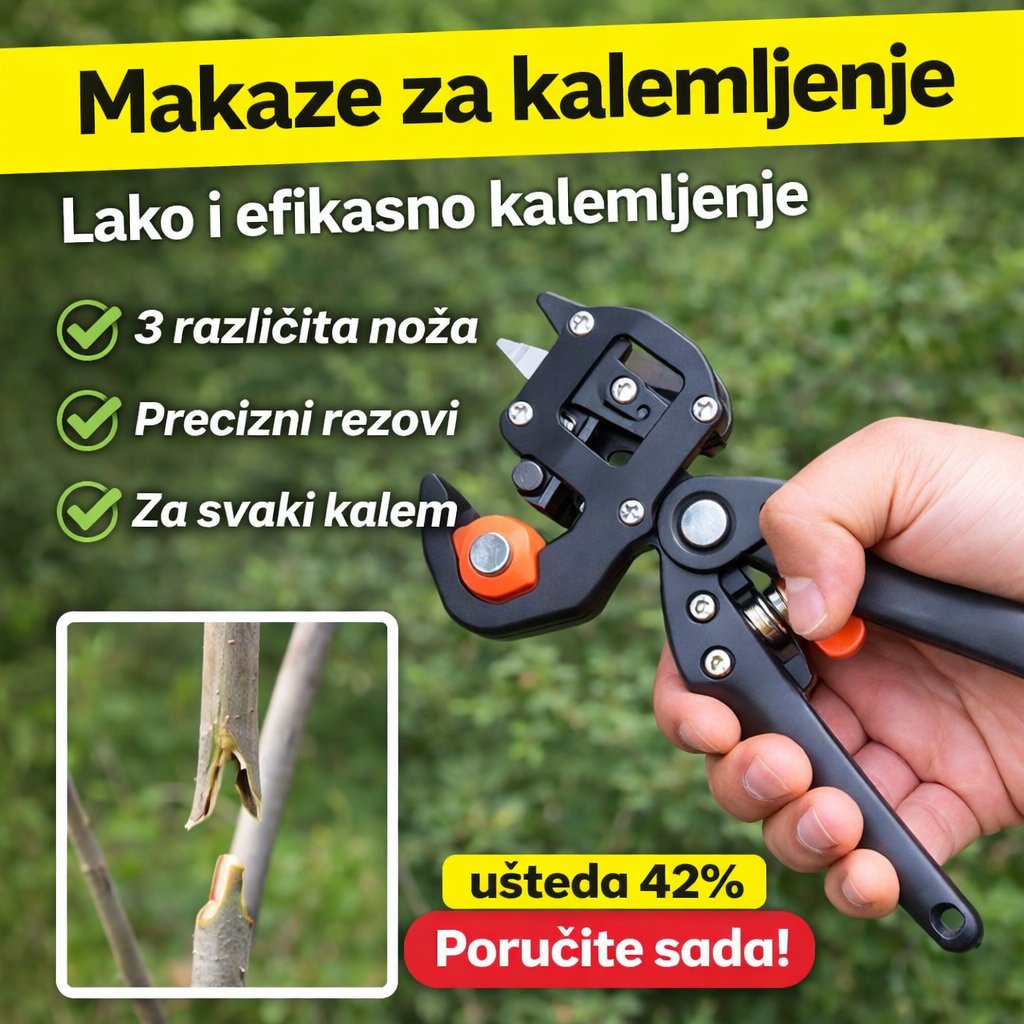 <b>KalemPro</b> – Univerzalne makaze za kalemljenje i orezivanje voća