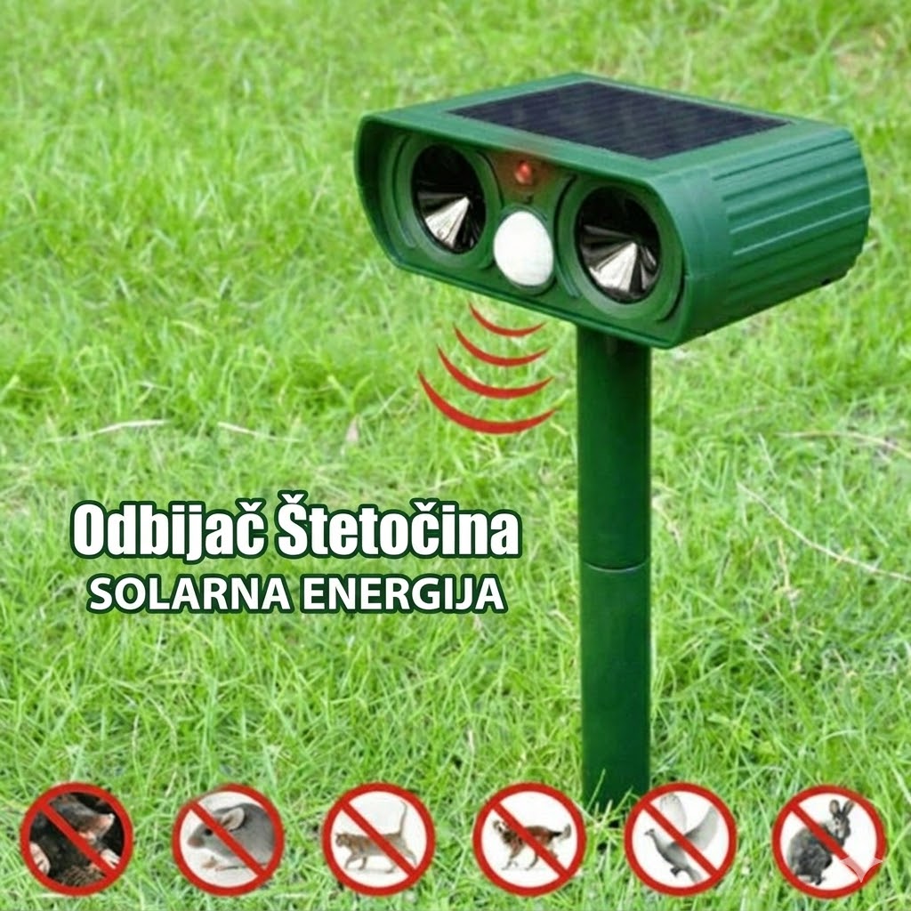 <b>SonicGuard</b> – Solarni ultrazvučni rastjerivač životinja i štetočina
